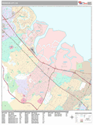 Redwood City Digital Map Premium Style